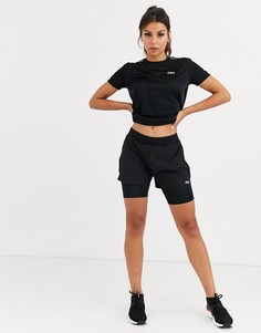 Двухслойные тканые шорты ASOS 4505-Черный