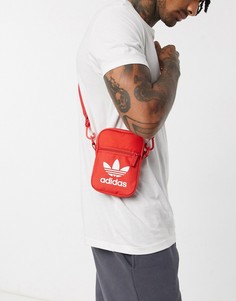 Красная сумка для полетов с логотипом-трилистником adidas Originals-Красный