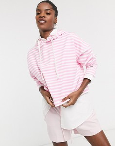 Розовый худи в полоску Tommy Jeans