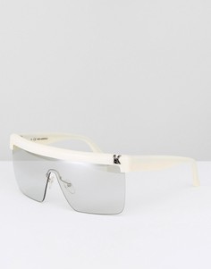 Солнцезащитные очки-маска Karl Lagerfeld-Белый