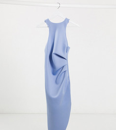 Синее платье-футляр миди ASOS DESIGN Tall-Синий