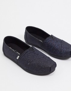 Черные туфли на плоской подошве TOMS-Черный