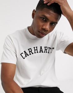 Белая футболка с логотипом в университетском стиле Carhartt WIP-Белый