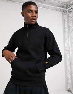 Черный свитшот с короткой молнией Carhartt WIP
