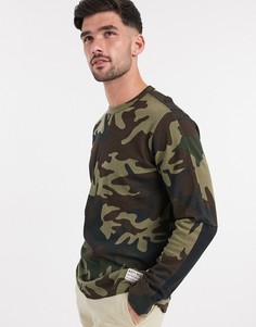 Лонгслив с камуфляжным принтом Levis-Зеленый Levis®