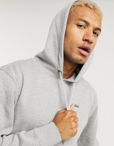 Худи серого цвета с флисовой изнанкой и логотипом Vans-Серый