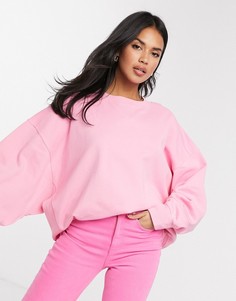 Розовый oversized-свитшот со вставками ASOS DESIGN​​​​​​​