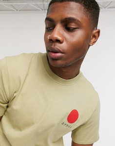 Оливковая футболка Edwin-Зеленый