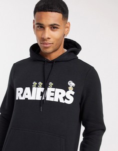 Худи черного цвета New Era NFL x Peanuts Las Vegas Raiders-Черный