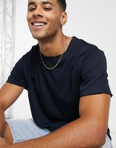 Темно-синяя футболка Brave Soul-Темно-синий