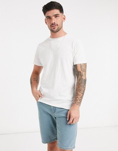 Светлая футболка с необработанными краями Brave Soul-Белый