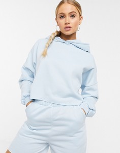 Худи голубого цвета в стиле oversized от комплекта короткого кроя ASOS DESIGN-Фиолетовый