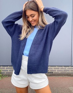 Кардиган с длинными рукавами Only-Синий