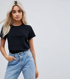 Черная футболка ASOS DESIGN Petite-Черный