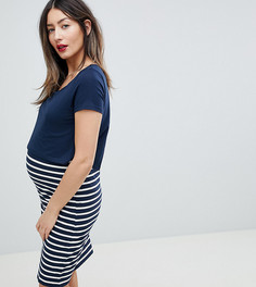 Платье для кормящих мам из органического хлопка в полоску Mamalicious-Мульти Mama.Licious