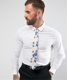 Белая облегающая рубашка ASOS DESIGN-Белый