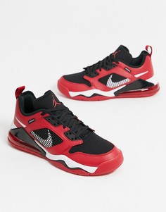 Черные кроссовки с красными вставками Nike Jordan Mars 270-Черный