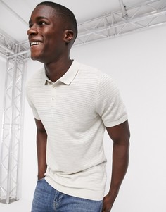 Трикотажное поло Topman-Светло-бежевый