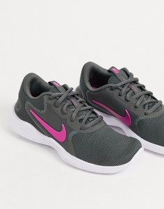 Темно-серые кроссовки Nike Running Flex Experience 9-Серый