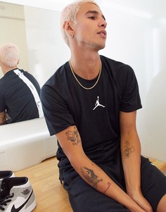 Футболка черного/белого цвета Nike Jordan Air Jumpman-Черный