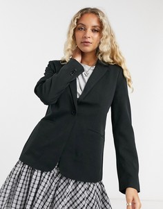 Черный пиджак узкого кроя Vero Moda