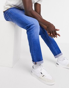 Ярко-синие узкие джинсы из органического хлопка Burton Menswear-Синий