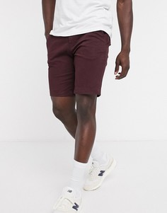 Бордовые шорты чиносы Burton Menswear-Красный