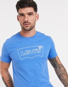 Голубая футболка с принтом Levis-Синий Levis®