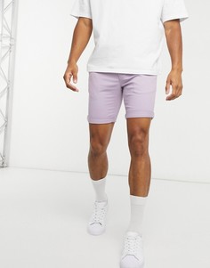 Лавандовые шорты чиносы скинни Topman-Фиолетовый