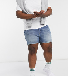 Синие джинсовые шорты скинни ASOS DESIGN Plus-Синий