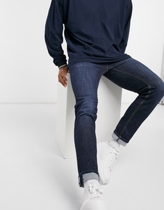 Темные эластичные джинсы ASOS DESIGN-Синий