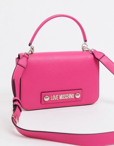Сумка через плечо с платком цвета фуксии Love Moschino-Розовый