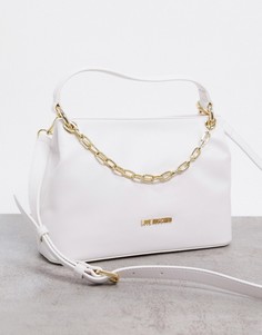 Сумка-тоут с логотипом Love Moschino-Белый