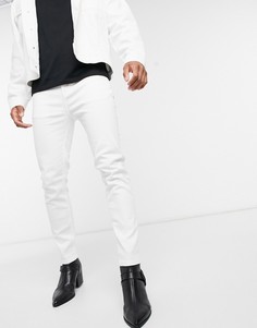 Белые джинсы скинни с завышенной талией ASOS DESIGN-Белый