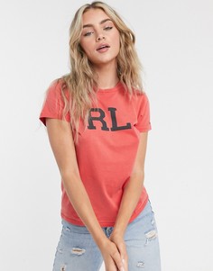 Красная футболка с логотипом Polo Ralph Lauren-Красный