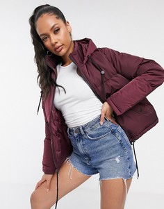 Дутая куртка с капюшоном Brave Soul cello-Красный