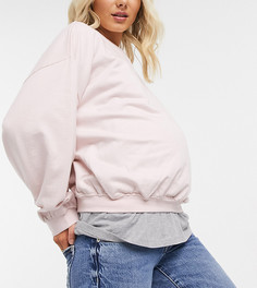 Розовый свитшот с объемными рукавами Urban Bliss Maternity