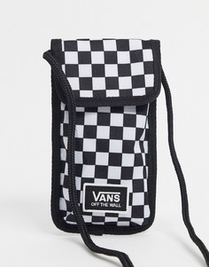 Черный чехол для телефона в клетку Vans Hold Tha Phone