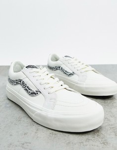 Белые низкие кеды со змеиным принтом Vans UA Reissue Old Skool-Белый