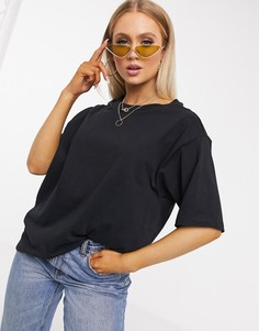 Футболка в стиле oversized черного цвета ASOS DESIGN-Черный