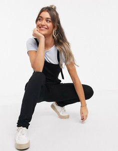 Черный трикотажный комбинезон ASOS DESIGN