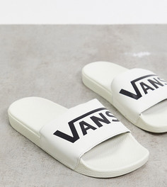 Кремовые шлепанцы Vans-Кремовый