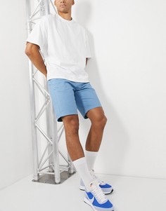 Голубые шорты чиносы из органического хлопка Burton Menswear-Синий