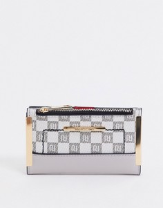 Серый кошелек с отделкой River Island-Черный