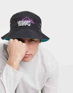 Черная панама Vintage Supply-Черный