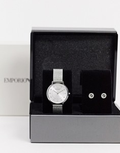 Серебристые часы Armani AR80029-Серебряный