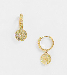 Серьги с позолотой 14​​​​​​​ карат и созвездием Андромеды Reclaimed Vintage inspired