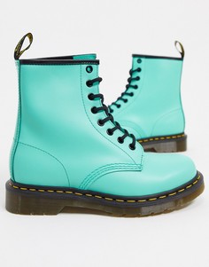 Кожаные ботинки на плоской подошве Dr Martens 1460-Зеленый