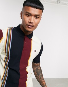 Футболка-поло в вертикальную полоску Fred Perry-Мульти