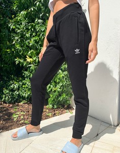 Черные джоггеры на манжетах adidas Originals Essentials-Черный